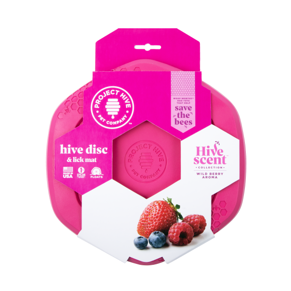 Project Hive Disk & Lick Mat Wild Berry