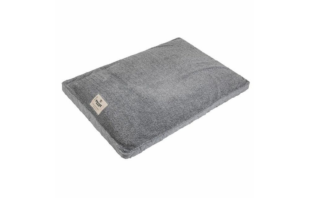 Happy Tails Quilted Microsuede Gusset Fog Grey 40x30"