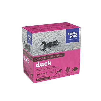 Healthy Paws Complete Dinner Duck Dog 1/2 lbx16/pk 8 lb