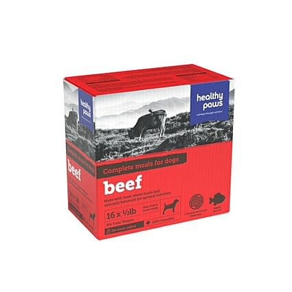 Healthy Paws Complete Dinner Beef Dog 1/2 lbx16/pk 8 lb