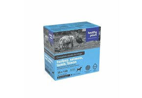 Healthy Paws Complete Dinner Turk/Lamb/Sal/Bison Dog 1/2 lbx16/pk 8 lb