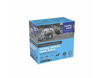 Healthy Paws Complete Dinner Turk/Lamb/Sal/Bison Dog 1/2 lbx16/pk 8 lb