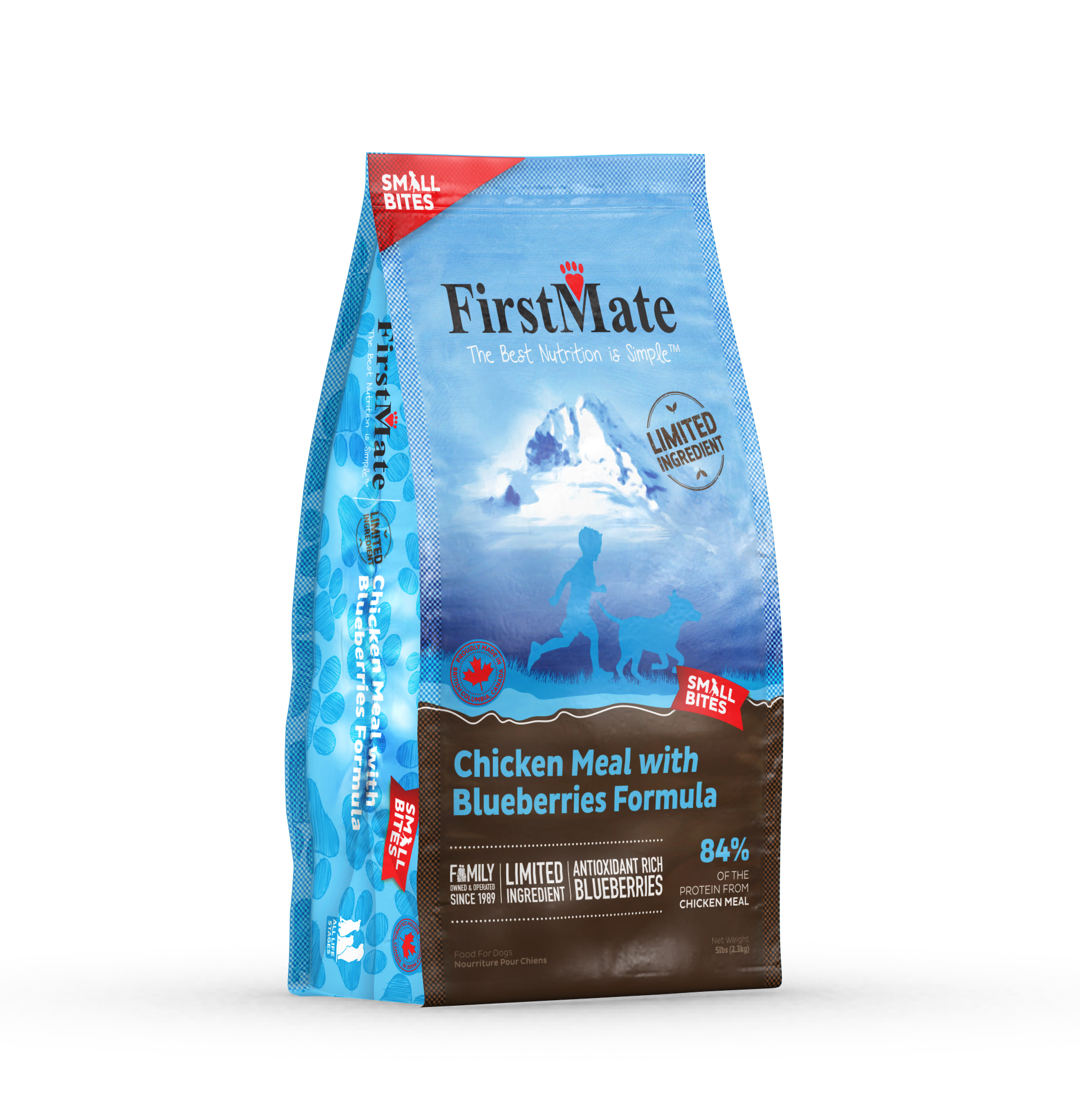 FirstMate LID GF Chicken Blueberries Small Bites Dog 4 lb