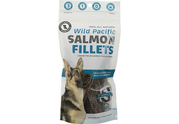 Snack 21 Salmon Fillets Dog 2.3 oz