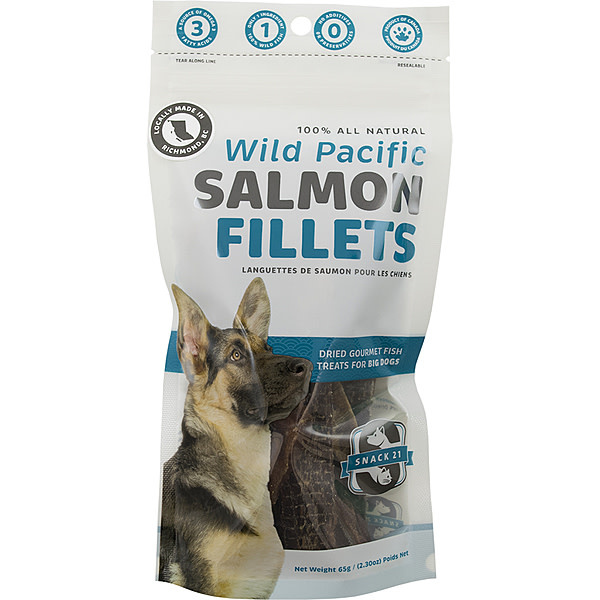 Snack 21 Salmon Fillets Dog 2.3 oz