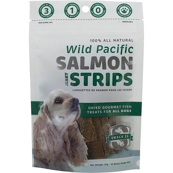 Snack 21 Salmon Jerky Strips Dog 25 g