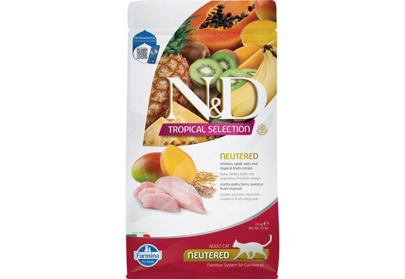 Farmina N&D Tropical Selection Chicken Neutered Cat 1.5 kg