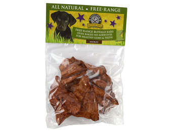 SilverSpur Smoked Buffalo Ears 6pk