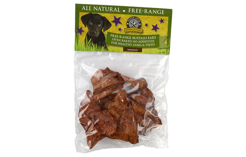 SilverSpur Smoked Buffalo Ears 6pk
