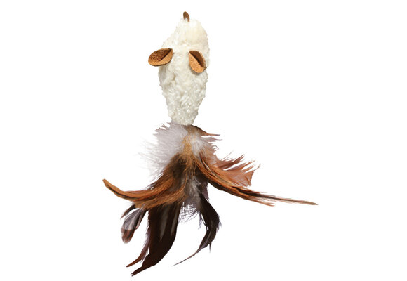 Kong Feather Mouse w/Catnip Refillable