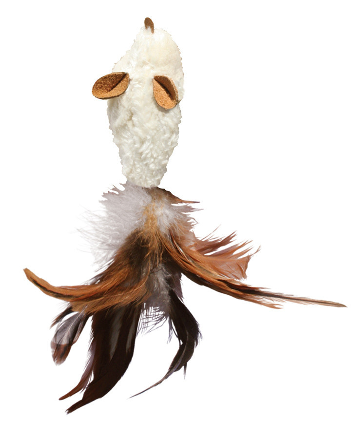 Kong Feather Mouse w/Catnip Refillable