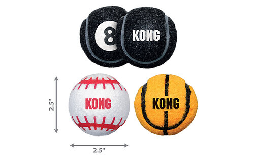 Kong Sport Ball Medium 3pk