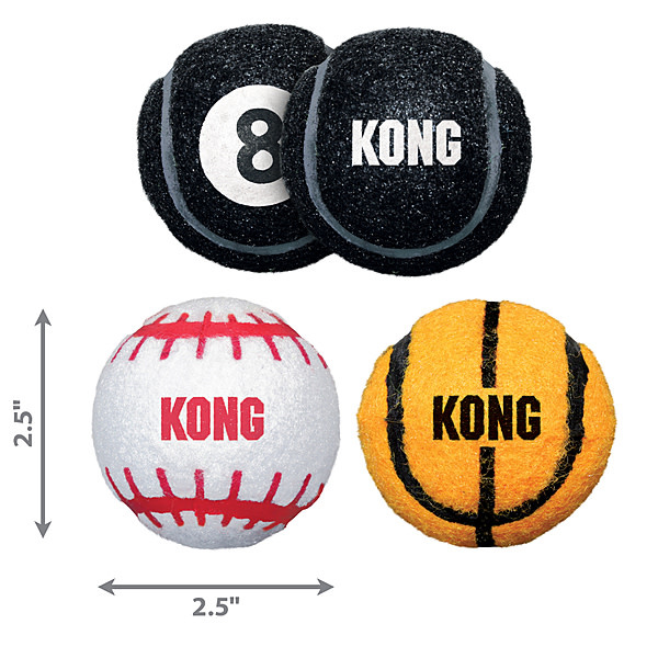 Kong Sport Ball Medium 3pk