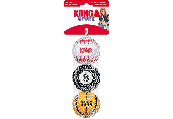 Kong Sport Ball Medium 3pk