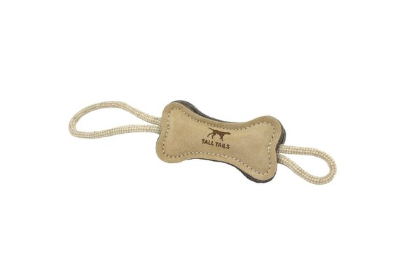Tall Tails Leather & Wool Bone 16"