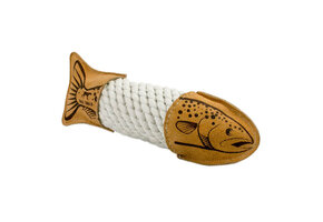 Tall Tails Natural Leather & Rope Trout 15"