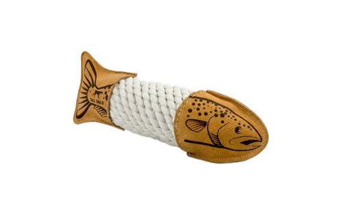 Tall Tails Natural Leather & Rope Trout 15"