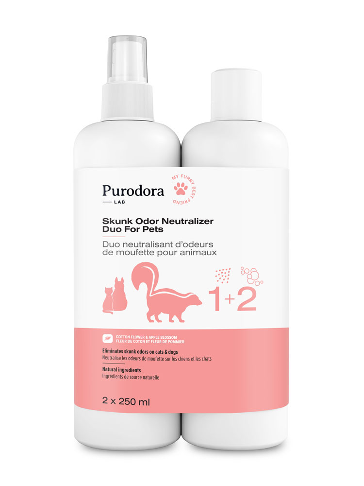Purodora Skunk Odor Neutralizer Duo for Pets 2x250ml