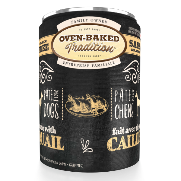 Oven-Baked Tradition Dog Quail Pate 12.5oz