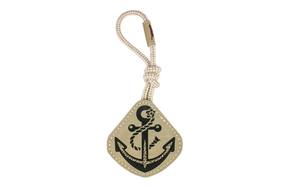 Tall Tails Natural Leather & Wool Anchor 14"