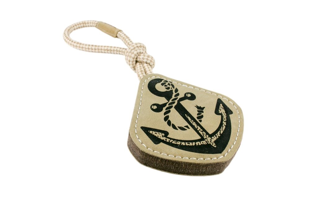 Tall Tails Natural Leather & Wool Anchor 14"