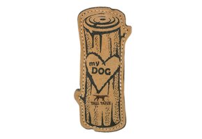 Tall Tails Leather & Wool Love My Dog Log 9"