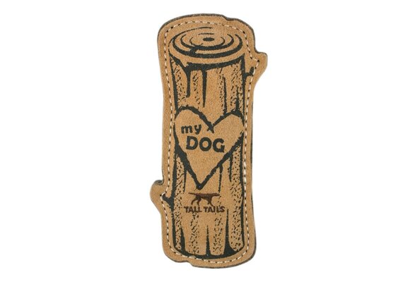 Tall Tails Leather & Wool Love My Dog Log 9"