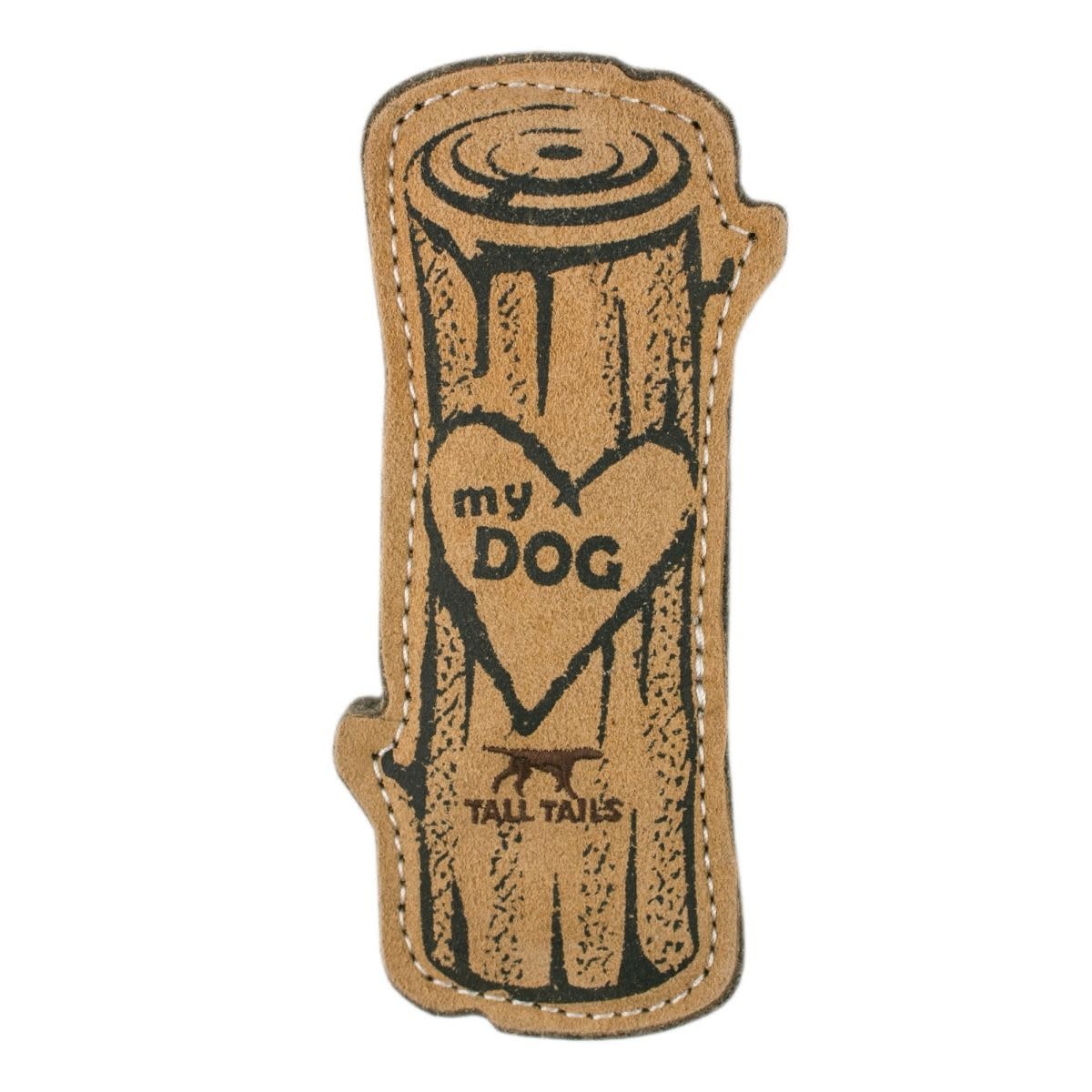 Tall Tails Leather & Wool Love My Dog Log 9"