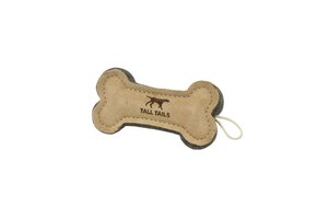 Tall Tails Leather & Wool Bone 6"