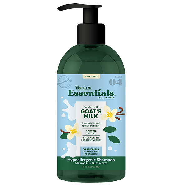 *Disc*Tropiclean Essentials Shampoo Goat's Milk 16oz
