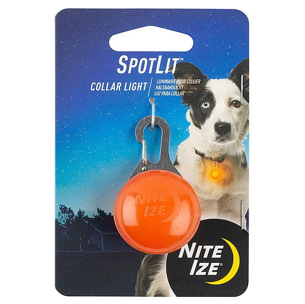 NI SpotLit Collar Light Orange