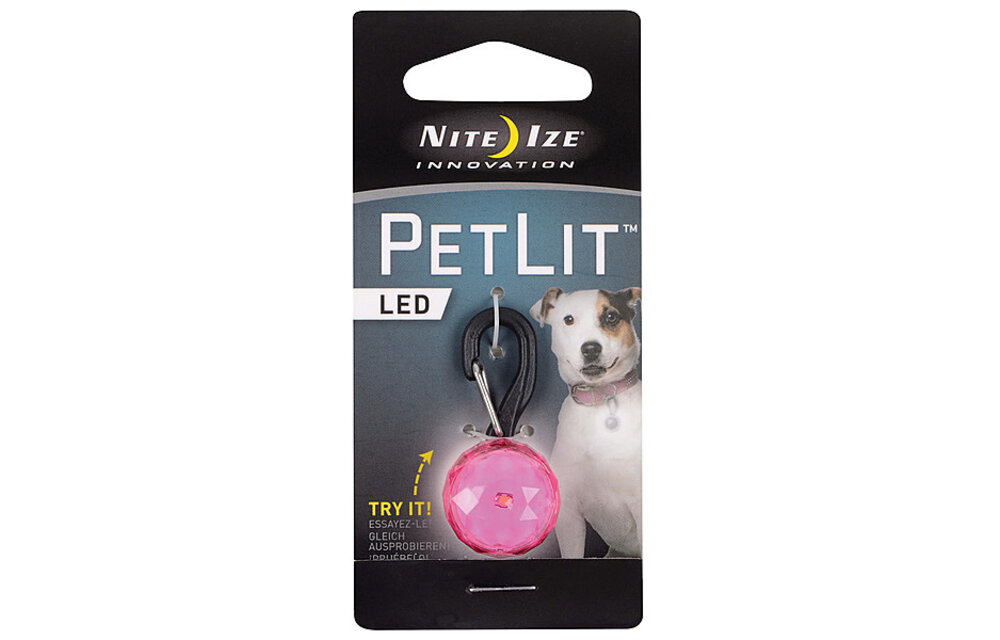 NI Petlit LED Collar Light Jewel Pink