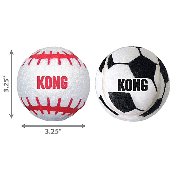 Kong Sport Ball Large 2pk