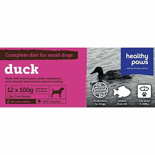 Healthy Paws Dog Complete Dinner Duck 2.6lb