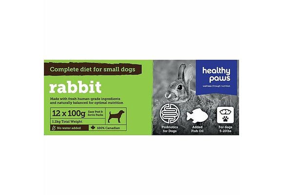 Healthy Paws Dog Complete Dinner Rabbit 2.6lb