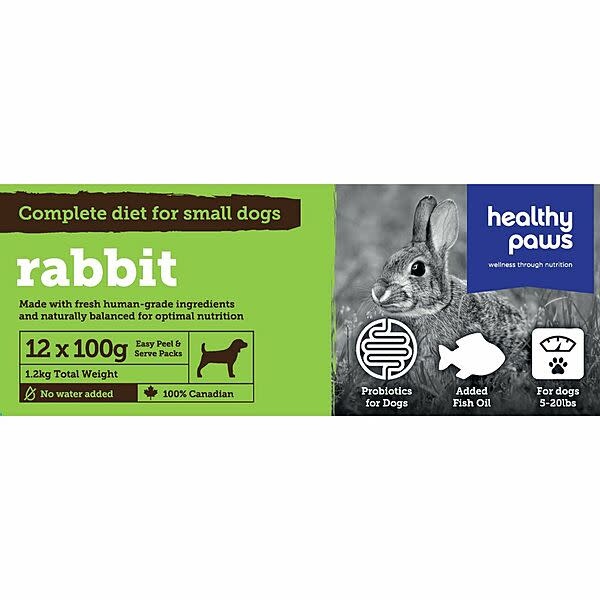 Healthy Paws Dog Complete Dinner Rabbit 2.6lb