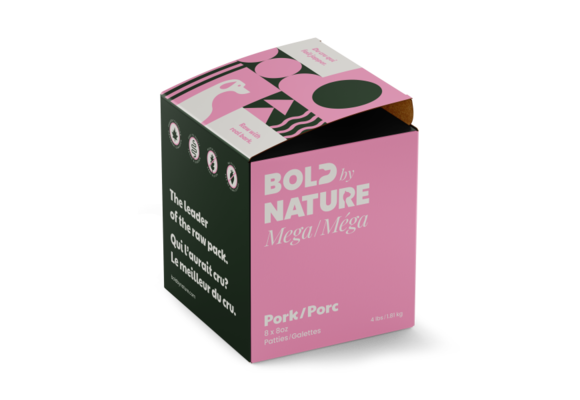 Bold by Nature Dog Mega Pork Patties 4lb