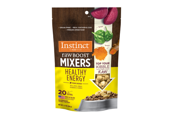 *Disc*Instinct Dog Raw Boost FD Mixers Healthy Energy 5.5oz