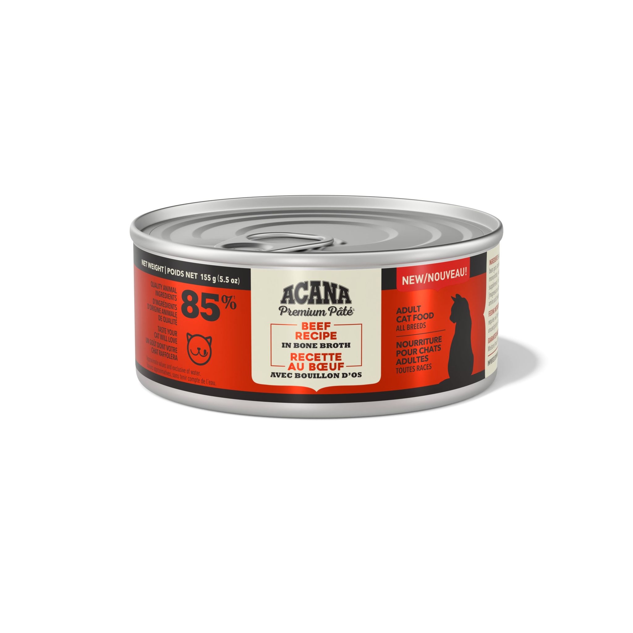 Acana Cat Beef Recipe in Bone Broth 155g