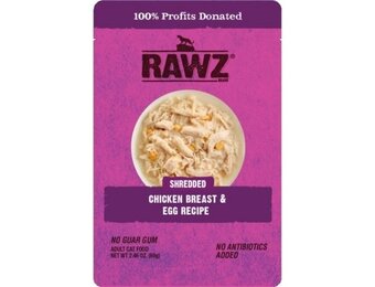 RAWZ  Shredded Chicken & Egg Pouch 69g