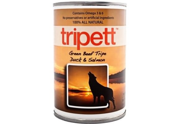Tripett Green Beef Tripe/Duck & Salmon Dog 396 g