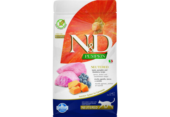 Farmina Cat Pumpkin Neutered Lamb & Blueberry 1.5kg