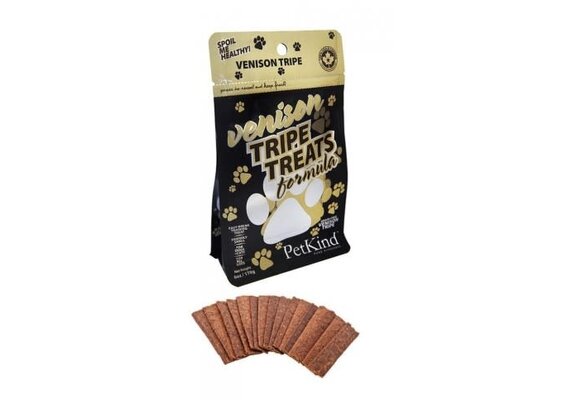 Petkind Venison Tripe Dog Treats - 170g