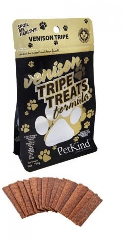 Petkind Venison Tripe Dog Treats - 170g