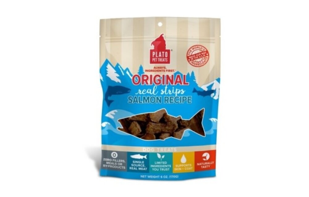 Plato Dog Original Strips Salmon 6oz