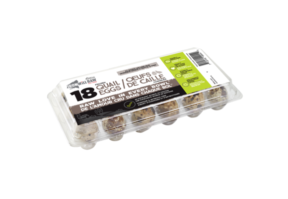 Iron Will Raw Quail Eggs 18 ct