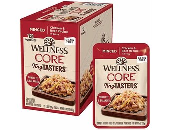 Wellness Cat Tiny Tasters Chicken & Beef Minced 1.75oz
