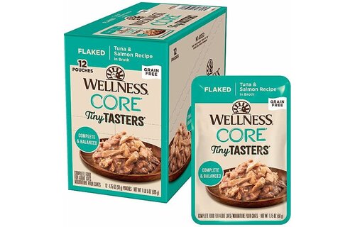 Wellness Cat Tiny Tasters Tuna & Salmon Flaked 1.75oz