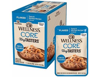 Wellness Cat Tiny Tasters Tuna & Shrimp Flaked 1.75oz