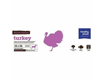 Healthy Paws Dog Complete Dinner Turkey 16lb